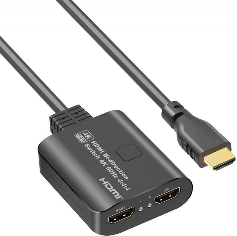 PremiumCord HDMI 2.0 Switch 4K@60Hz, 4:4:4 obousměrný 2-1 nebo 1-2 - obrázek produktu