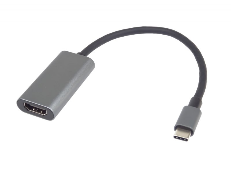 PremiumCord Převodník USB-C na HDMI, rozlišení 4K a FULL HD 1080p, kovové pouzdro - obrázek č. 2