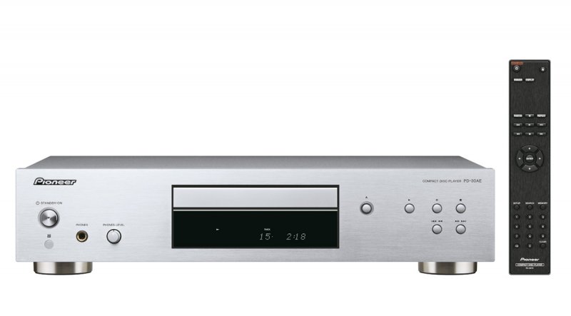 Pioneer audio CD přehrávač, výstup pro sluchátka stříbrný - obrázek produktu