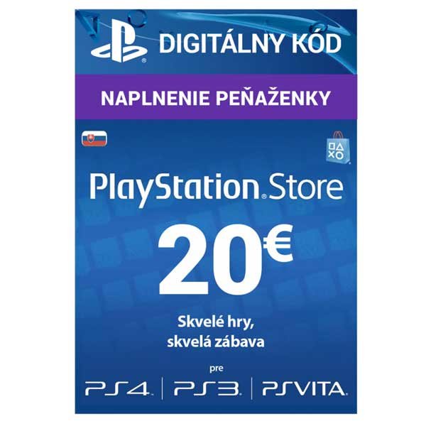 PlayStation Live Cards 20 EUR Hang pro SK PS Store - obrázek produktu