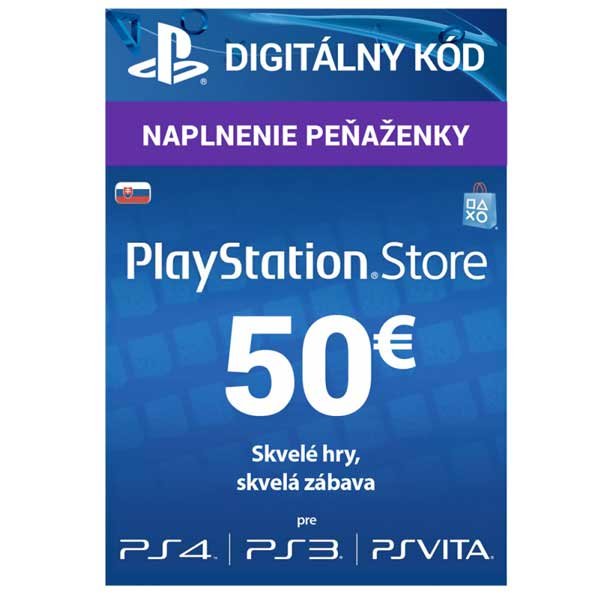 PlayStation Live Cards 50 EUR Hang pro SK PS Store - obrázek produktu