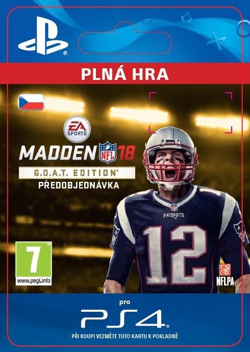 ESD CZ PS4 - Madden NFL 18 G.O.A.T. Edition - obrázek produktu