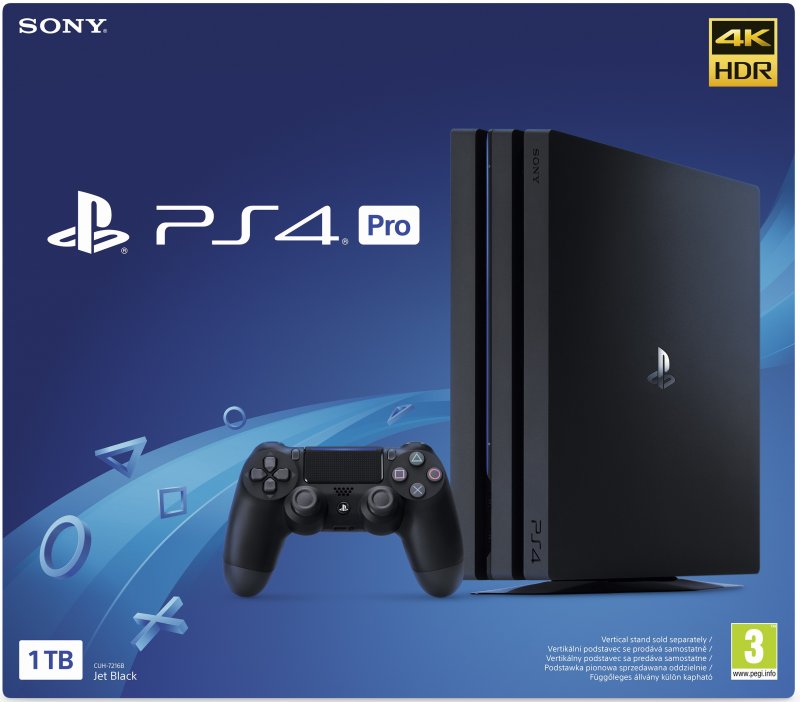 PS4 Pro - Playstation 4 Pro 1TB Black/ Gamma Chassi - obrázek č. 2