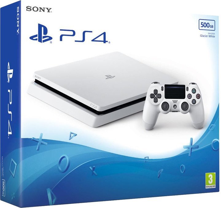 PS4 - Playstation 4 500GB White/ F chassis - obrázek produktu