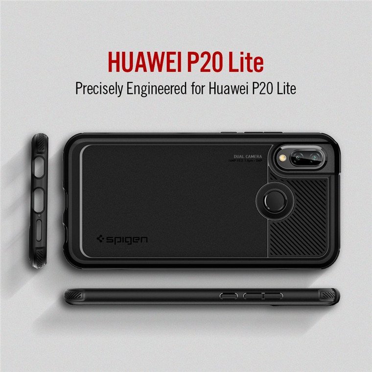 Kryt Spigen Marked Armor pro Huawei P20 Lite černý - obrázek č. 1
