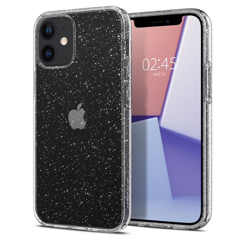 Ochranný kryt Spigen Liquid Crystal Glitter pro Apple iPhone 12 mini (5,4") transparentní - obrázek produktu