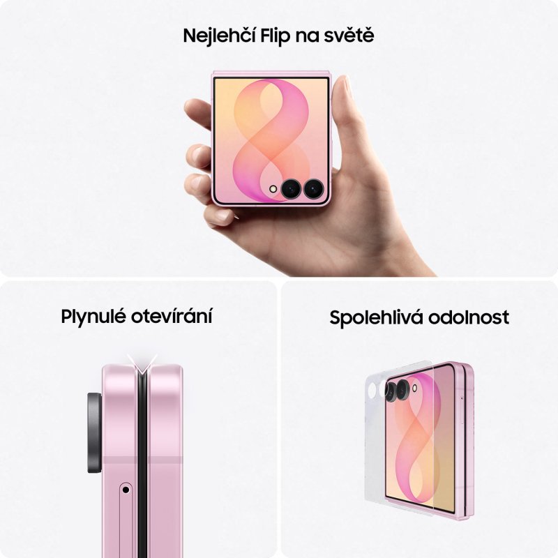 Samsung Galaxy Z Flip 8 / 12GB / 256GB / Pink - obrázek č. 3