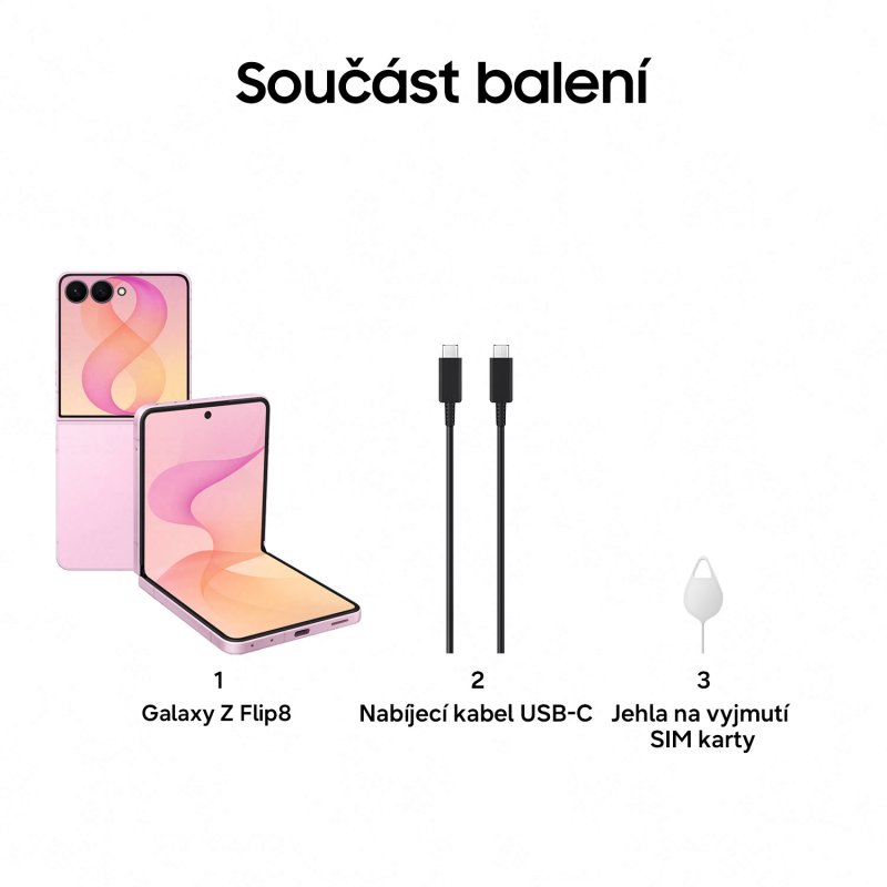 Samsung Galaxy Z Flip 8 / 12GB / 512GB / Pink - obrázek č. 1