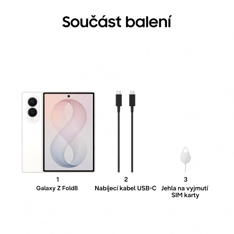 Samsung Galaxy Z Fold 8 / 12GB / 256GB / Cream - obrázek č. 1