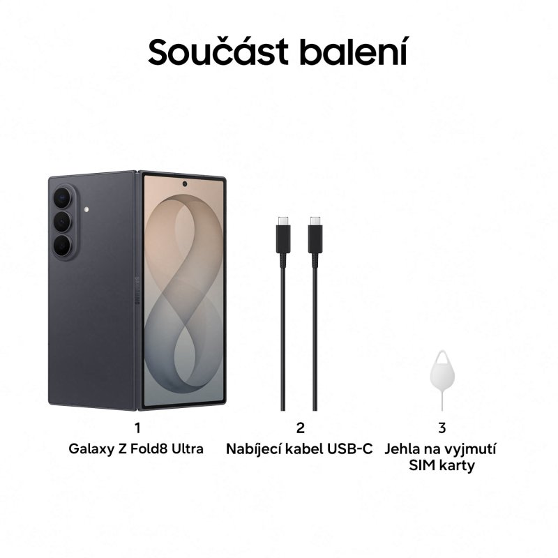 Samsung Galaxy Z Fold 8 Ultra / 12GB / 256GB / Graphite - obrázek č. 1