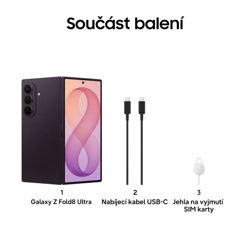 Samsung Galaxy Z Fold 8 Ultra / 12GB / 256GB / Violet shadow - obrázek č. 1