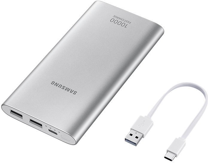 Samsung Powerbanka 10000mAh USB-C Fast Charge, Silver - obrázek produktu