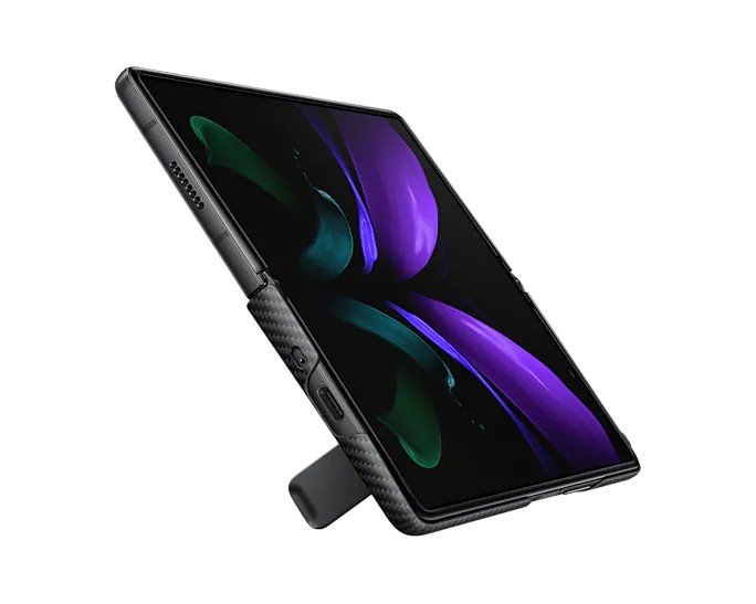Samsung Aramid Standing Cover pro Z Fold 2 Black - obrázek č. 3