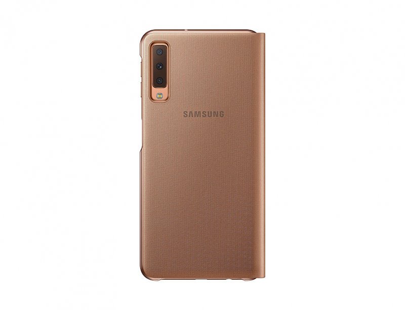 Samsung Flipový kryt pro Galaxy A7 2018 Gold - obrázek č. 1