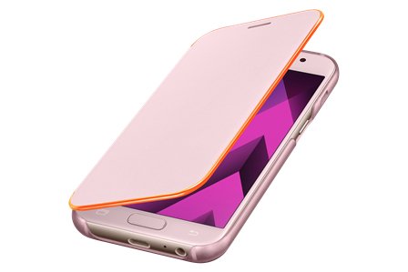 Samsung Flipové neonové pouzdro pro A3 2017 Pink - obrázek č. 3