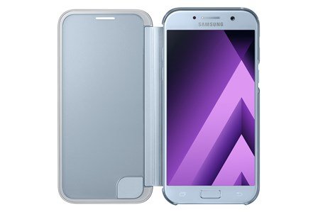 Samsung Clear View Cover pro A5 2017 Blue - obrázek č. 2