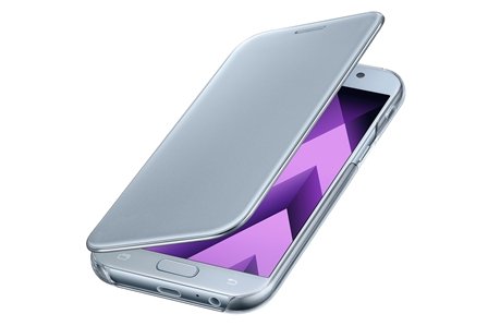 Samsung Clear View Cover pro A5 2017 Blue - obrázek č. 3