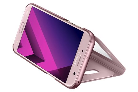 Samsung Flipové pouzdro S View pro A5 2017 Pink - obrázek č. 4