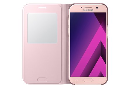 Samsung Flipové pouzdro S View pro A5 2017 Pink - obrázek č. 2