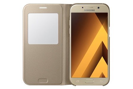 Samsung Flipové pouzdro S View pro A5 2017 Gold - obrázek č. 1
