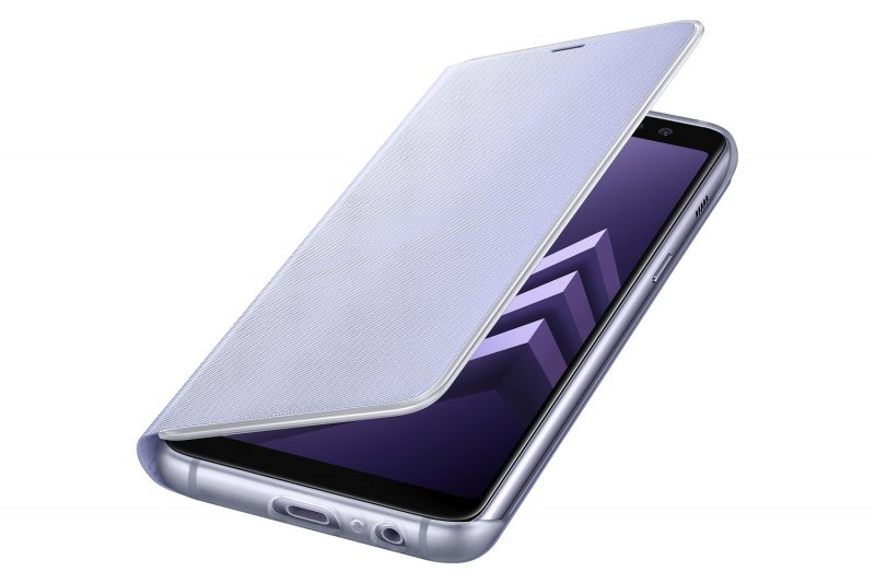 Samsung Flipové neonové pouzdro pro A8 2018 Orchid Gray - obrázek produktu