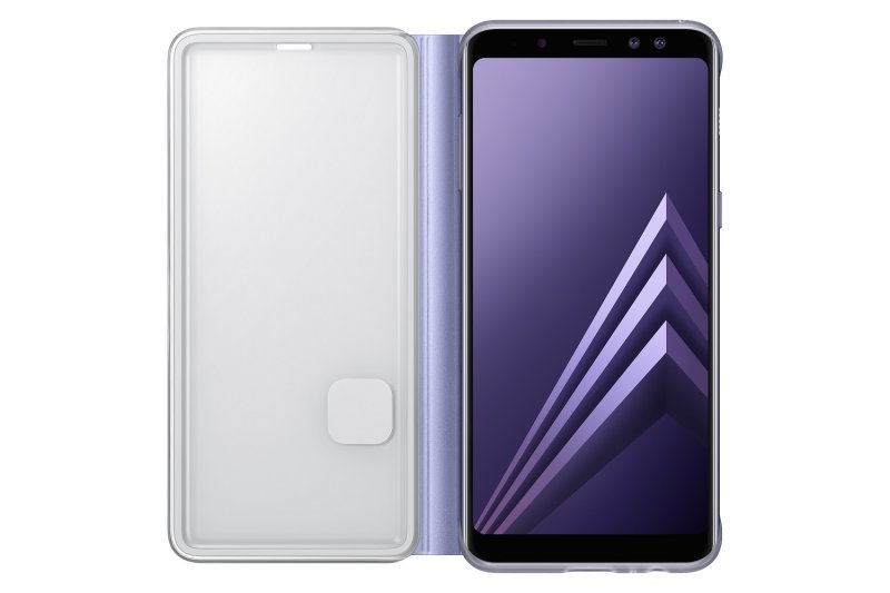 Samsung Flipové neonové pouzdro pro A8 2018 Orchid Gray - obrázek č. 3