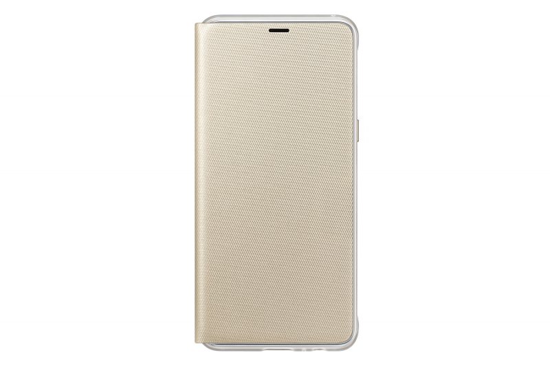Samsung Flipové neonové pouzdro pro A8 2018 Gold - obrázek č. 1