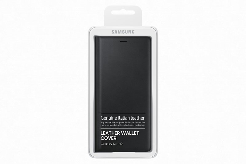 Samsung Kožené flipové pouzdro pro Note 9 Black - obrázek č. 4