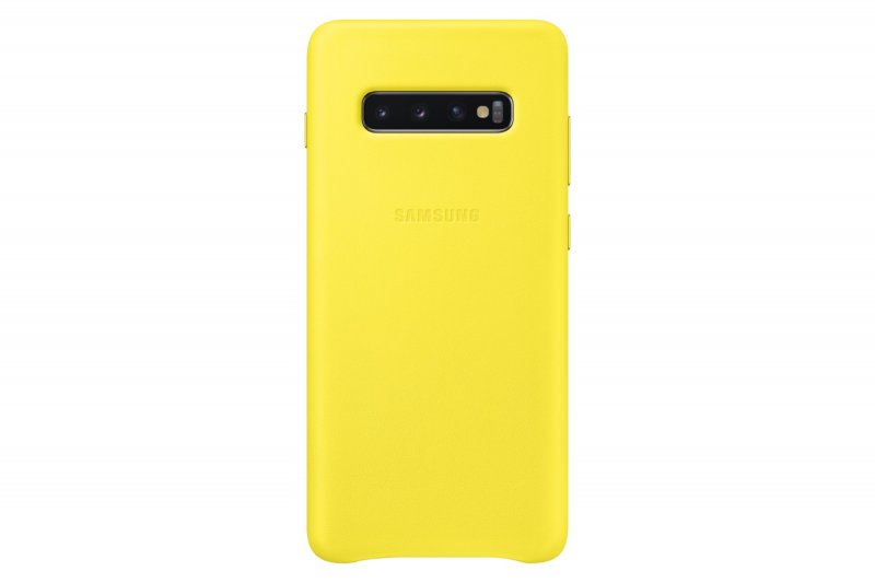 Samsung Leather Cover S10+ Yellow - obrázek produktu