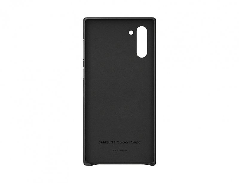 Samsung Kožený zadní kryt pro Galaxy Note10 Black - obrázek č. 1