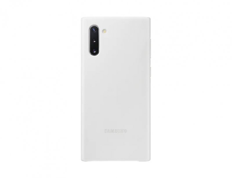 Samsung Kožený zadní kryt pro Galaxy Note10 White - obrázek produktu