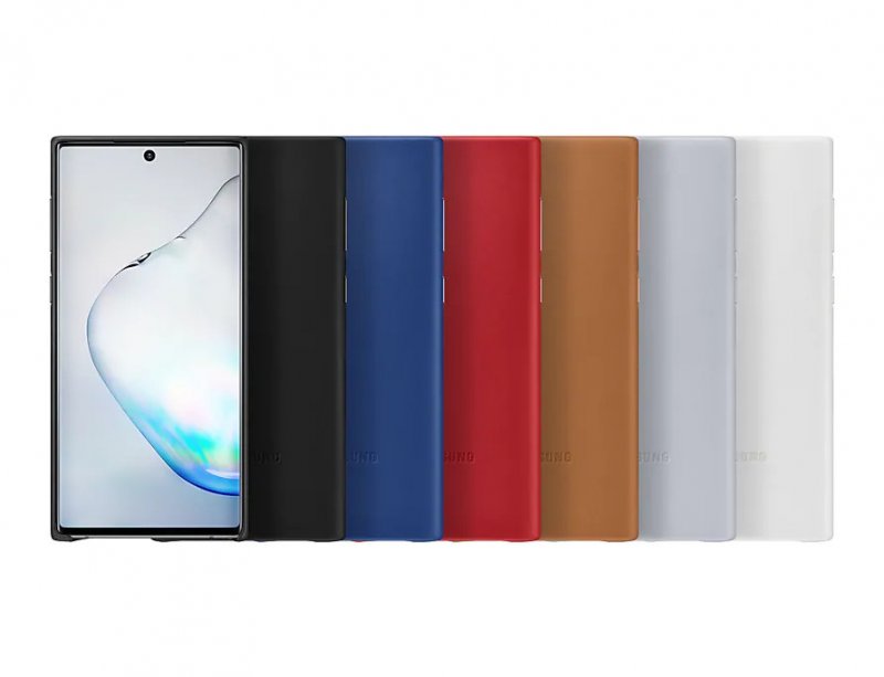 Samsung Kožený zadní kryt pro Galaxy Note10 White - obrázek č. 2
