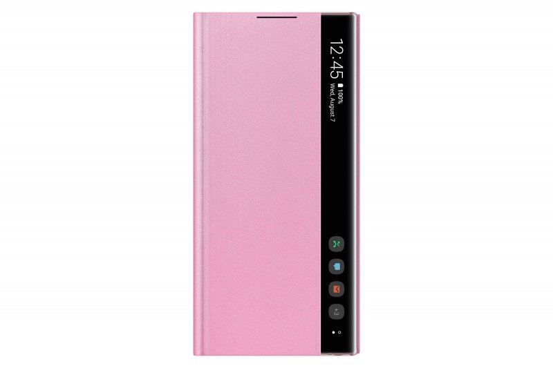 Samsung Clear View Cover pro Galaxy Note10 Pink - obrázek produktu
