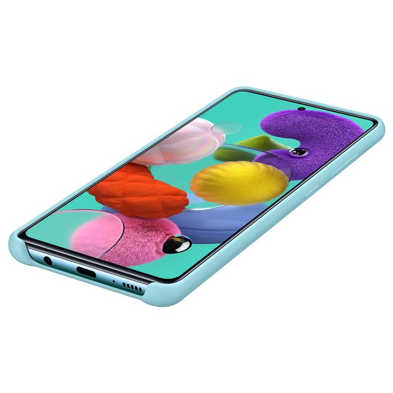 Samsung Silikonový kryt pro Galaxy A51 Blue - obrázek č. 3