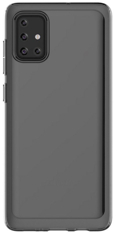 Samsung Poloprůhledný zadní kryt pro Galaxy A71 Black - obrázek produktu