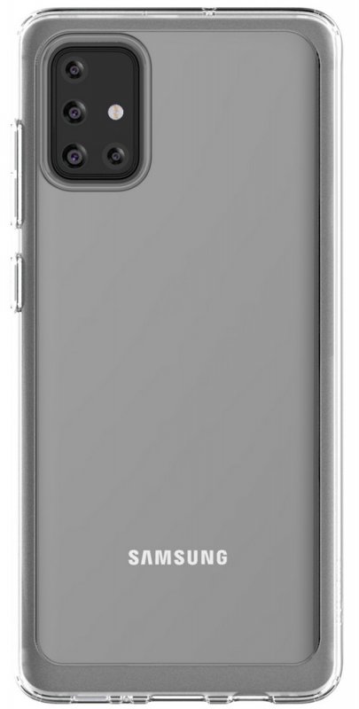 Samsung Poloprůhledný zadní kryt pro Galaxy A71 Transparent - obrázek produktu
