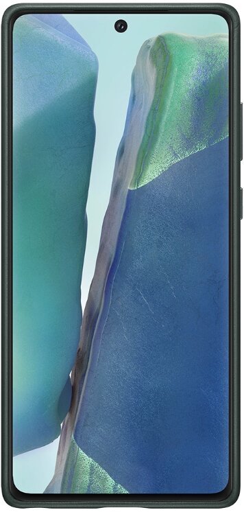 Samsung Kožený zadní kryt pro Note 20 Green - obrázek č. 1