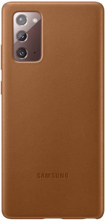 Samsung Kožený zadní kryt pro Note 20 Brown - obrázek produktu