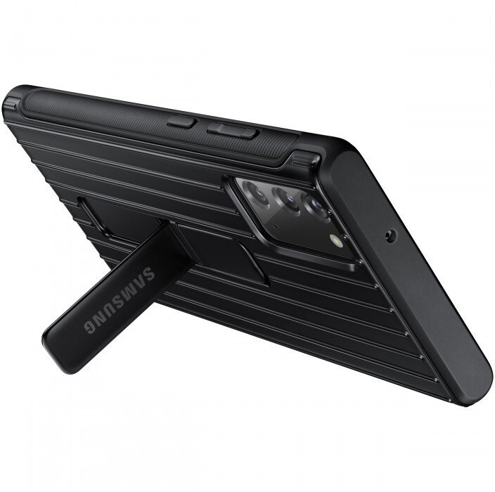 Samsung Tvrzený ochranný kryt se stojánkem pro Note 20 Black - obrázek č. 2