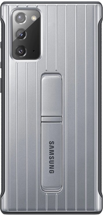 Samsung Tvrzený ochranný kryt se stojánkem pro Note 20 Silver - obrázek produktu