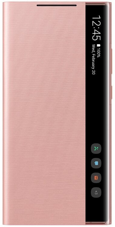 Samsung Flipové pouzdro Clear View pro Note 20 Ultra Cooper Brown - obrázek produktu