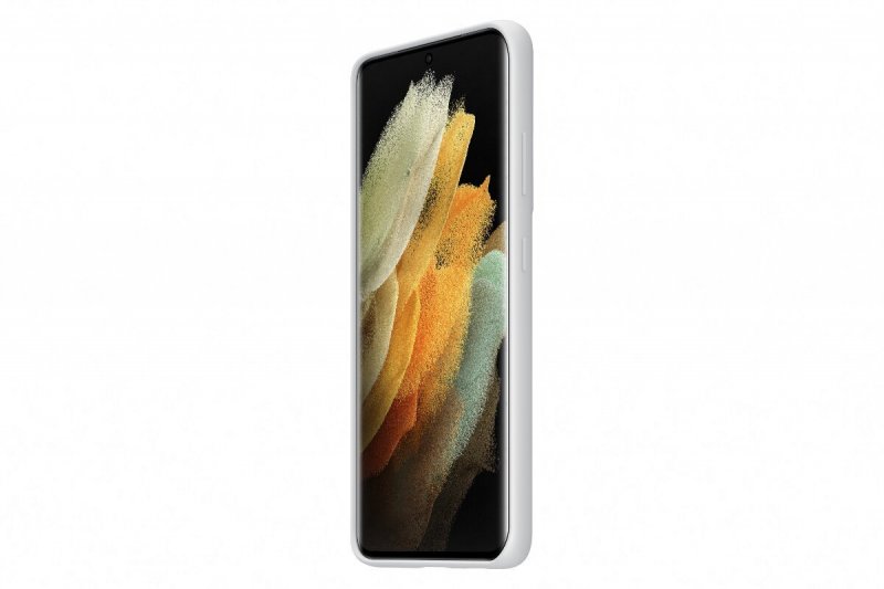 Samsung Silikonový zadní kryt pro S21 Ultra Light Gray - obrázek produktu