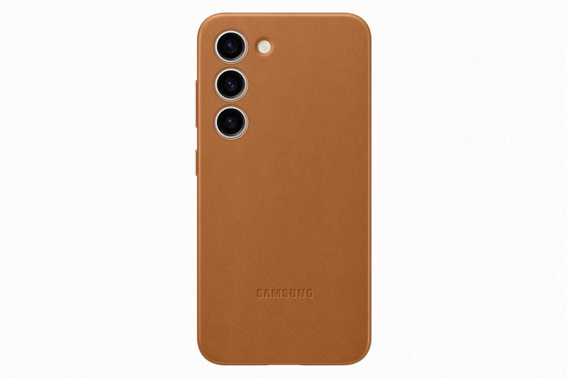 Samsung Kožený zadní kryt pro Samsung Galaxy S23 Camel - obrázek produktu