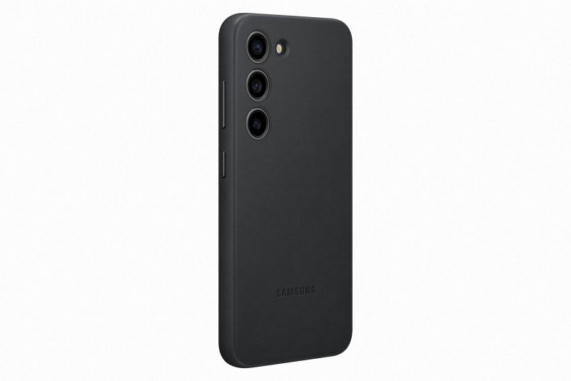 Samsung Kožený zadní kryt pro Samsung Galaxy S23+ Black - obrázek č. 1