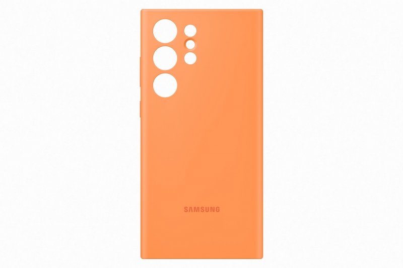 Samsung Silikonový zadní kryt pro Samsung Galaxy S23 Ultra Orange - obrázek č. 1