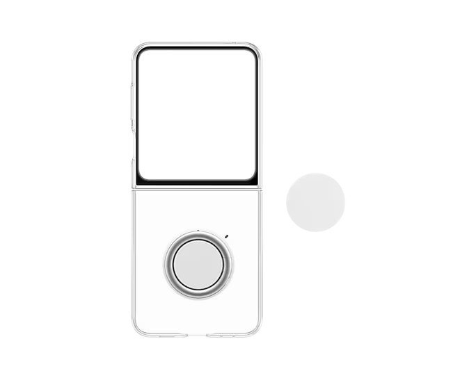 Samsung Průhledný kryt s odnímatelným úchytem na příslušenství pro Galaxy Z Flip5 Transparent - obrázek č. 2