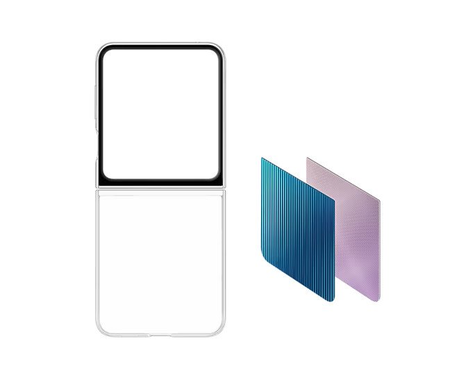 Samsung Designový kryt FlipSuit pro Galaxy Z Flip5 Transparent - obrázek č. 1