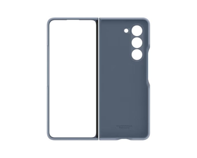 Samsung Zadní kryt z eko kůže pro Galaxy Z Fold5 Blue - obrázek č. 4
