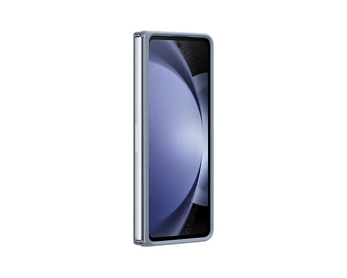 Samsung Zadní kryt z eko kůže pro Galaxy Z Fold5 Blue - obrázek č. 1