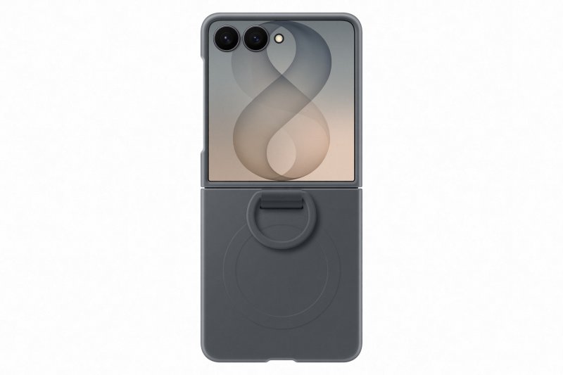 Samsung Silikonový magnetický kryt s držákem na prst pro Galaxy Z Flip8, Graphite - obrázek produktu